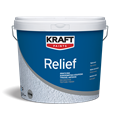 Kraft Relief Ανάγλυφο Διακοσμητικό Επίχρισμα Υψηλής Αντοχής Λευκό 5kg