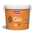 Kraft GO! Interior Πλαστικό Χρώμα Εσωτερικής Χρήσης Λευκό 3L
