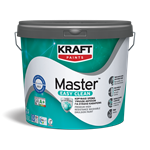 Kraft Master Easy Clean Κορυφαίο Χρώμα Υψηλών Αντοχών για Εύκολο Καθάρισμα Λευκό 3L