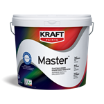 Kraft Master Πλαστικό Χρώμα Υψηλής Ποιότητας Λευκό 3L