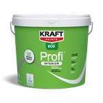 Kraft Eco Profi Interior Οικολογικό Πλαστικό Χρώμα Εσωτερικής Χρήσης Λευκό 750ml