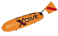 XDive Σημαδούρα Κατάδυσης PVC Μονού Θαλάμου Πορτοκαλί